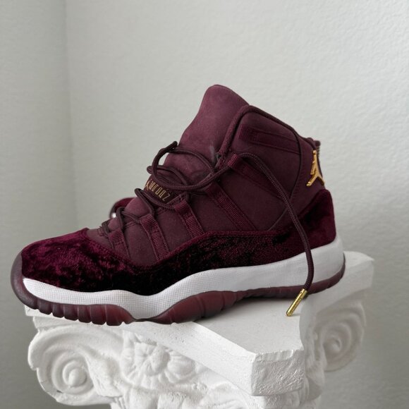 Air Jordan 11 Retro GG Heiress ‘Velvet’ Maroon Gold | Size 7.5 | Rare Worn Once - Picture 3 of 6